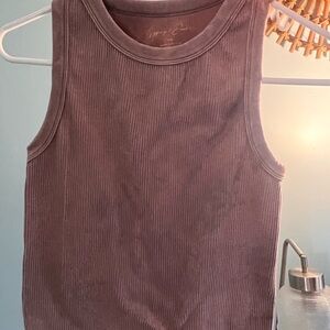 Rubbed tank top